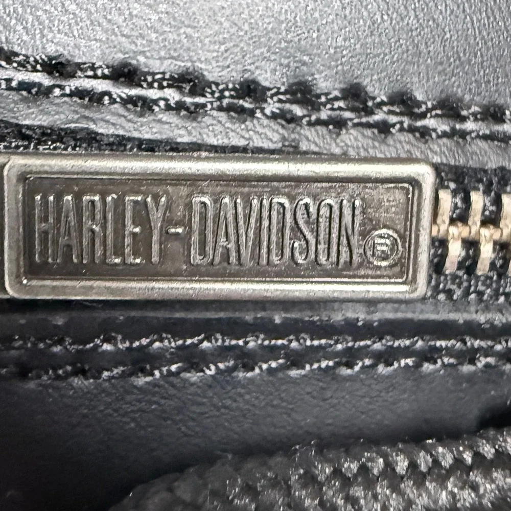 VTG Harley-Davidson Distortion Riding Black Leather Mens Boots D94167  10 Medium